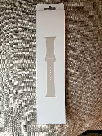 HELT NY oöppnad Apple Sportband för Apple Watch (M/L, Starlight, 45mm)