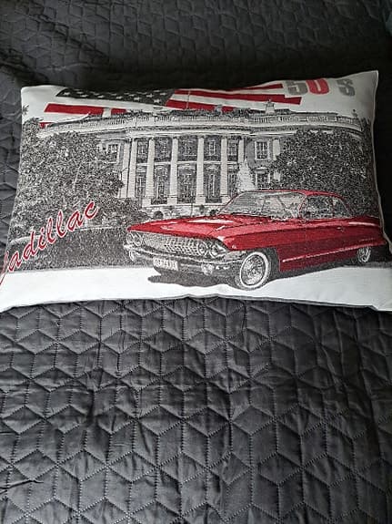 Cadillac kudde rektangulär flerfärgad