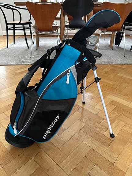 Wilson ProStaff Golfset med bag och klubbor blå och svart