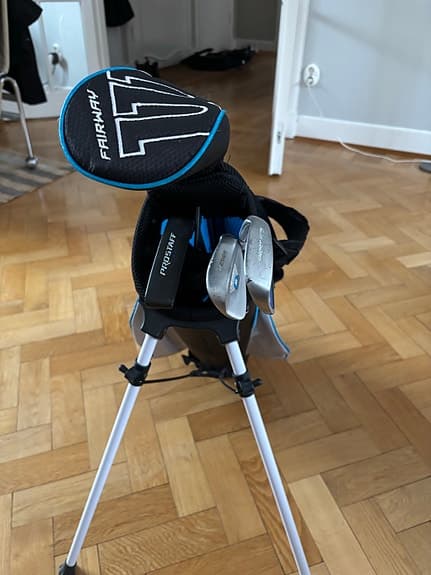 Wilson ProStaff Golfset med bag och klubbor blå och svart