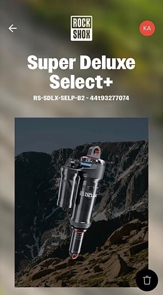 RockShox Super Deluxe Select+ Bakdämpare