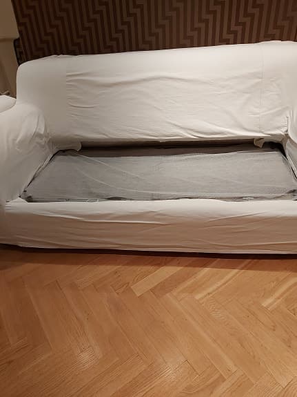 Bäddsoffa med fjädring
