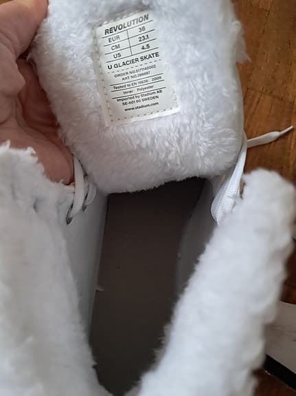 Skridskor barn storlek 36 vit