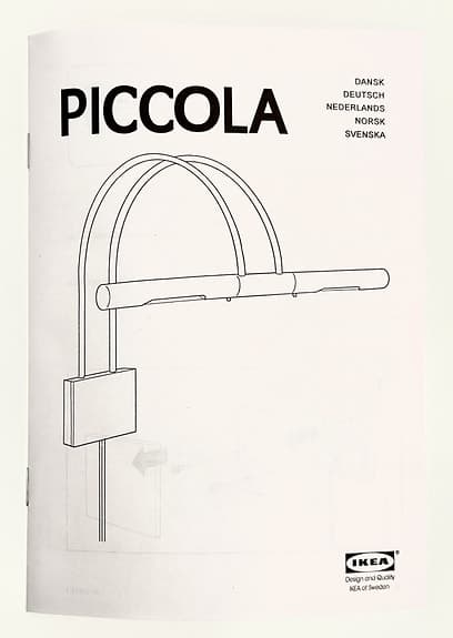 IKEA Piccola vägglampa tavellampa