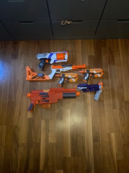 Nerf leksaksvapen set flera modeller och färger