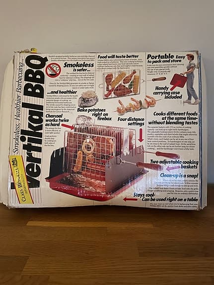 Everhike BBQ portabel kolgrill röd