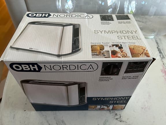 OBH Nordica Symphony Steel brödrost rostfritt stål
