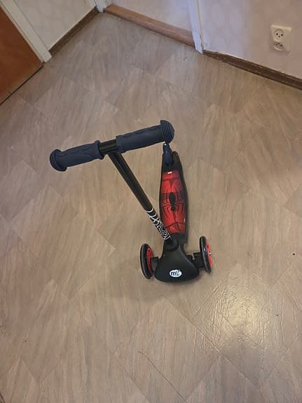 Sparkcykel- Spiderman