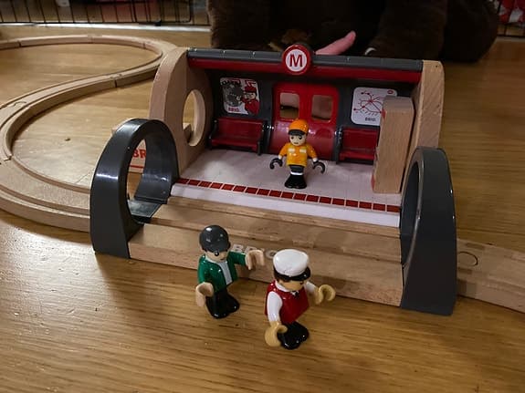 BRIO Träjärnvägset med tillbehör