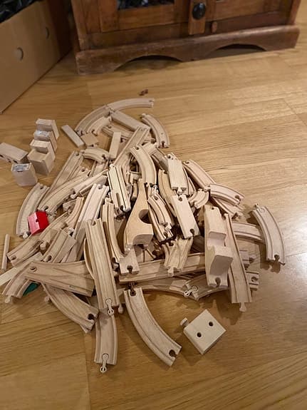 BRIO Träjärnvägset med tillbehör