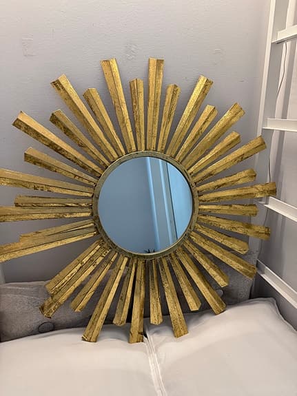 Mio Solspegel rund spegel guld