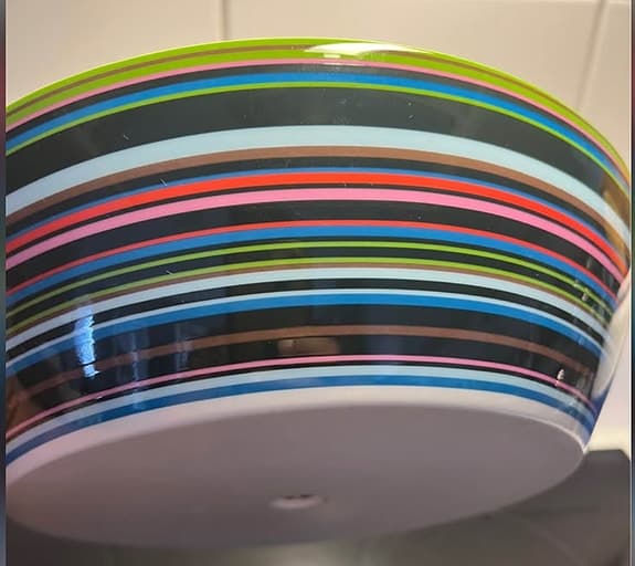 Iittala Tallrik med färgglada ränder