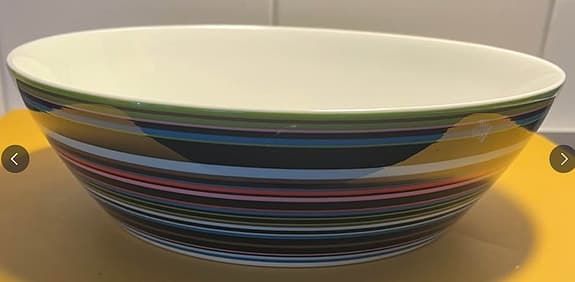 Iittala Tallrik med färgglada ränder
