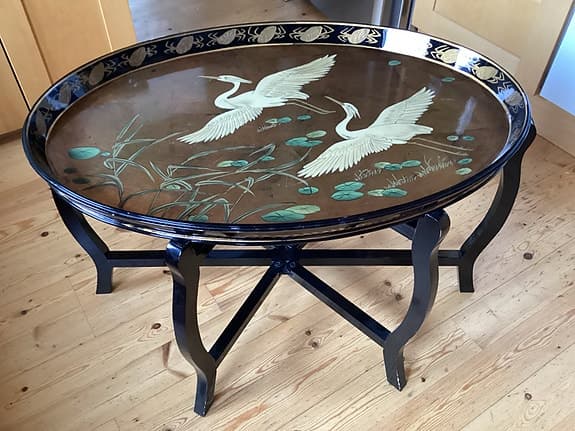 Soffbord brickbord lackat