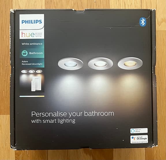 Philips Hue Adore infälld spotlight krom 3x5W