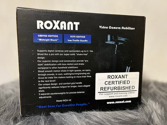 . Kamerastabilisator Roxant – Ny i kartong