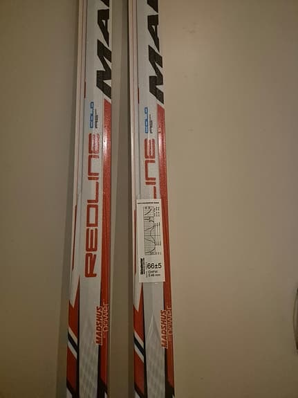 Madshus Redline cold klassiska skidor 195cm 66kg +-7kg
