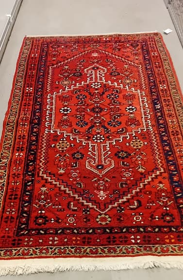 Vacker mönster handknut persisk (hamadan)ullmatta