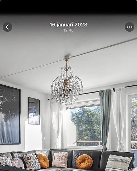 kristallkrona i guld- taklampa