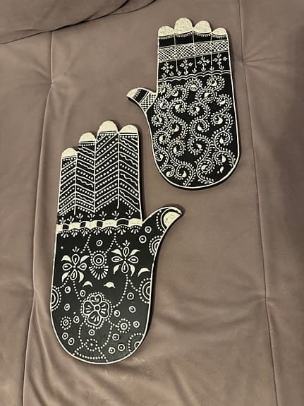 väggdekoration fatimas hand hamsa bohem day by birger et mikkelsen