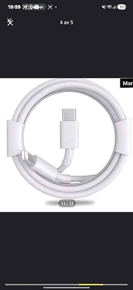 20 Watts PD Snabbladdare med lightning HELT NY