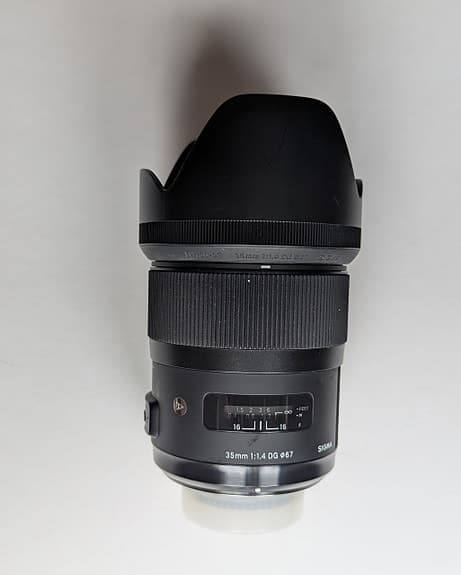 Sigma 35 mm 1,4 HSMobjektiv för Nikon FX