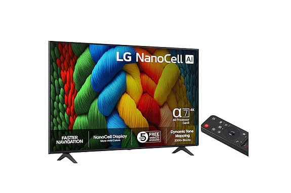 LG 50" NanoCell AI NANO80 4K Smart TV 2025