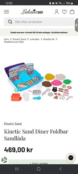 Kinetic sand Diner - Foldbar sandlåda