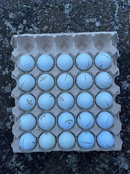 25 st Callaway Chrome soft Golfbollar A-B klass