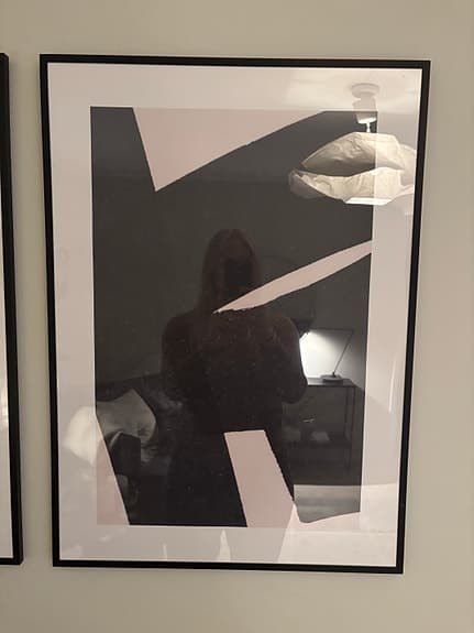 Två tavlor/posters inkl. stålram 50x70