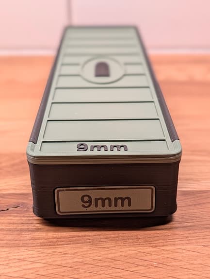 9mm - ammunitionslåda x100