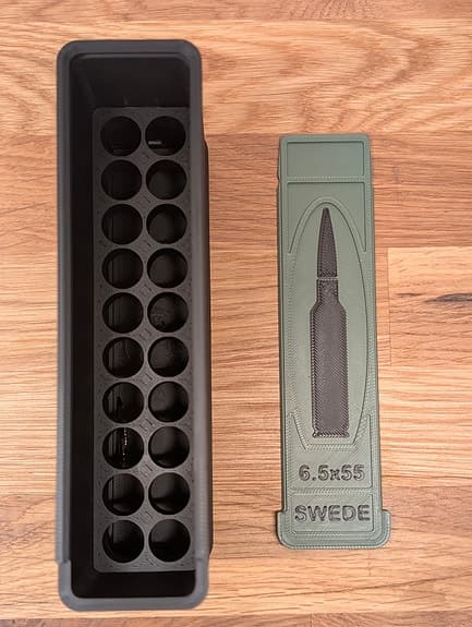 6.5x55 Swede - ammunitionslåda x20