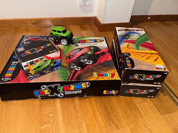 Smoby FleXtreme bilbana – Discovery Set + extra banor + bil