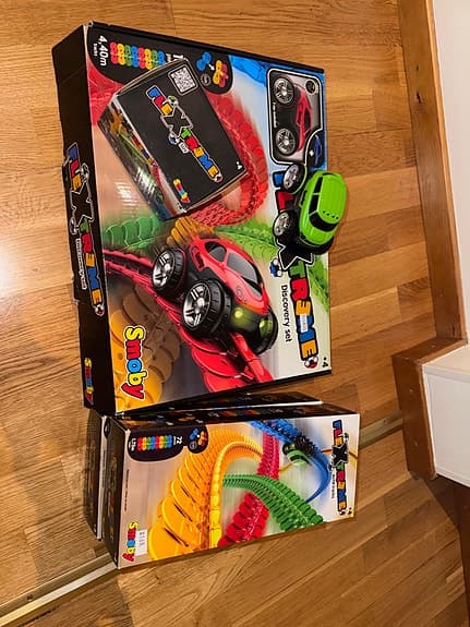 Smoby FleXtreme bilbana – Discovery Set + extra banor + bil