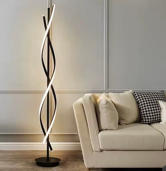 Minimalist Geometric Line LED Floor Lamp Designer