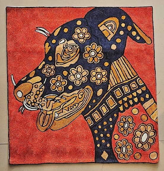 Handgjorda färgglada kuddfodral med kattmotiv