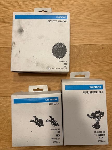 Shimano CUES 10 växlad grupp (helt nytt, i originalförpackning)