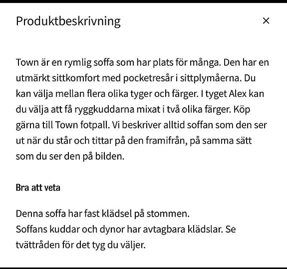 Alex Town Soffa