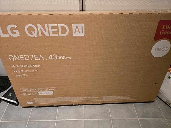 LG 43'' QNED7E AI 4k Smart TV 43QNED7EA6B (2025)