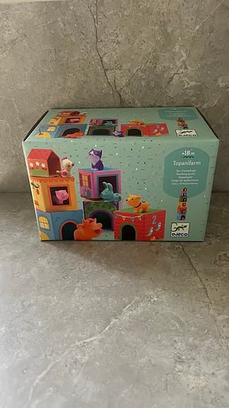 Djeco - Topanifarm; stapeltorn med djur