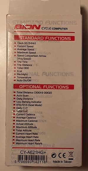BION cykeldator + pulsbälte – ny i förpackning