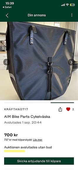 Cykelväska Bike Parts