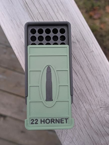.22 Hornet - ammunitionslåda 50 skott