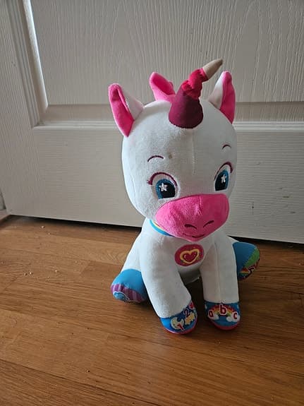 Enhörning Musikalisk leksak höjd 34 cm