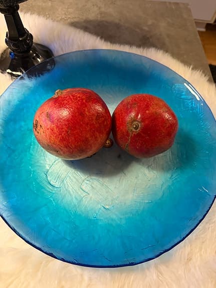 Iittala Dekorationsfat blå glas