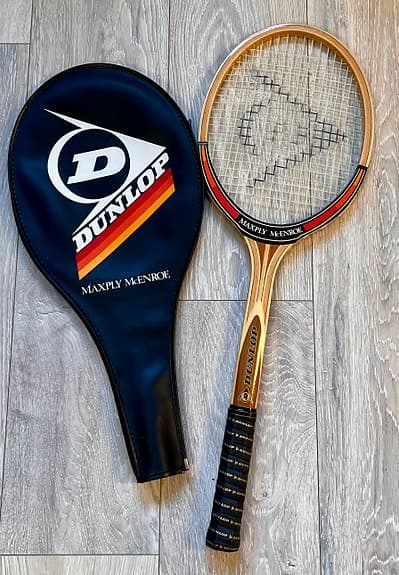 Dunlop Maxply McEnroe tennisracket i trä