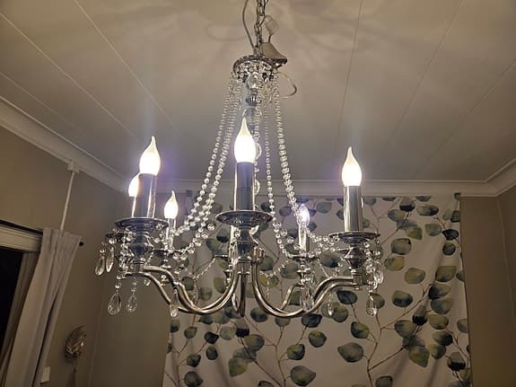 2 st exklusiva kristallkronor 8 armad och 5 armad