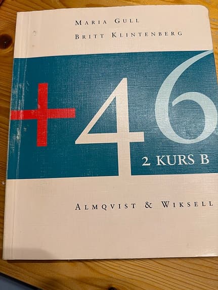 +46 Kurs B Lärobok Almqvist & Wiksell