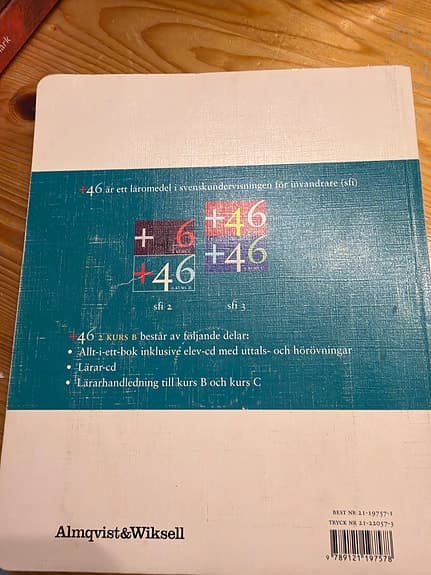 +46 Kurs B Lärobok Almqvist & Wiksell