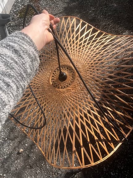 Lamskärm med sladd för utomhusbruk
